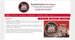 Desktop Screenshot of hernandocountycrimestoppers.com